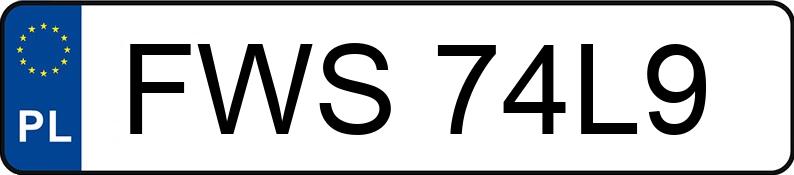 Numer rejestracyjny FWS 74L9 posiada VOLVO V60 - FWS74L9