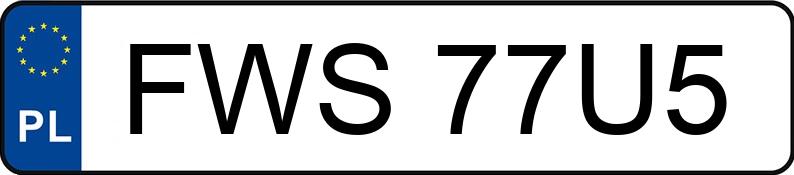 Numer rejestracyjny FWS 77U5 posiada KIA Carens 1.7 CRDi MR`13 E5 S - FWS77U5