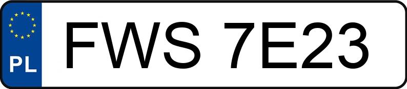 Numer rejestracyjny FWS 7E23 posiada DAIMLERCHRYSLER C 220 - FWS7E23