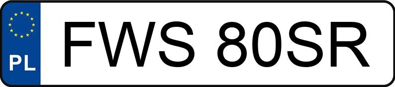 Numer rejestracyjny FWS 80SR posiada VOLKSWAGEN Golf IV 1.4 MR`97 - FWS80SR