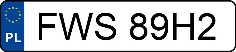 Numer rejestracyjny FWS 89H2 posiada AUDI A5 - FWS89H2