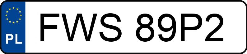 Numer rejestracyjny FWS 89P2 posiada MERCEDES-BENZ VITO 111 - FWS89P2