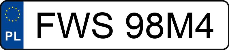 Numer rejestracyjny FWS 98M4 posiada BMW X3 Diesel MR`10 E5 F25 xDrive20d - FWS98M4