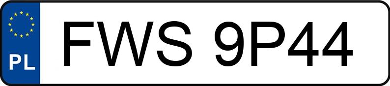 Numer rejestracyjny FWS 9P44 posiada OPEL Astra II 1.6 MR`98 Astra II 1.6 MR`98 - FWS9P44