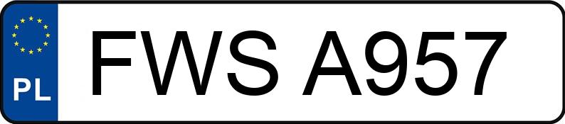 Numer rejestracyjny FWS A957 posiada FSC-STARACHOWICE STAR P 244L - FWSA957