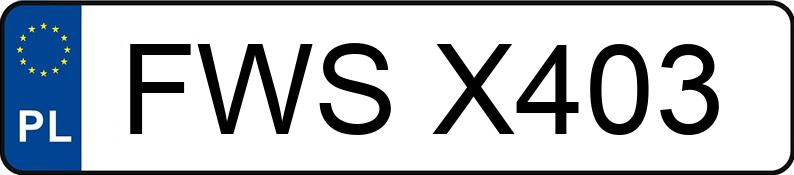 Numer rejestracyjny FWS X403 posiada AUTOSAN D-46B - FWSX403