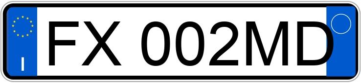 Numer rejestracyjny FX002MD posiada AUDI A3 3a serie