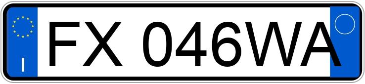 Numer rejestracyjny FX046WA posiada AUDI Q2