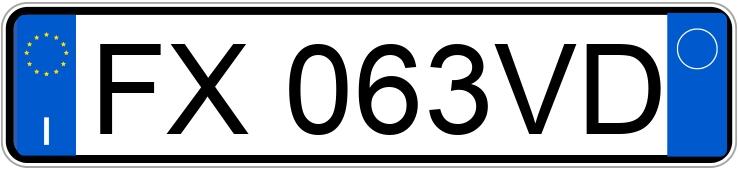 Numer rejestracyjny FX063VD posiada FIAT Panda 3a serie Numer rejestracyjny FX063VD posiada FIAT Panda 3a serie