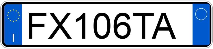 Numer rejestracyjny FX106TA posiada AUDI A3 3a serie