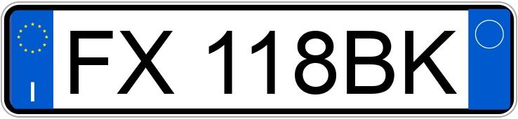 Numer rejestracyjny FX118BK posiada DACIA Sandero 2a serie