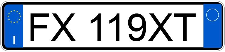 Numer rejestracyjny FX119XT posiada BMW Serie 5