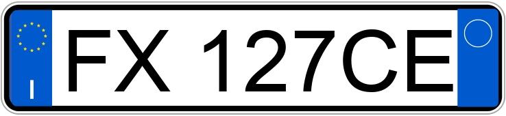 Numer rejestracyjny FX127CE posiada OPEL Mokka 1a serie