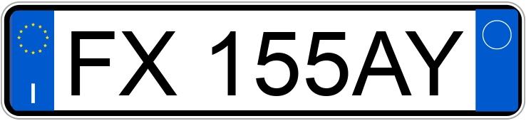 Numer rejestracyjny FX155AY posiada LANCIA Ypsilon 3a serie Numer rejestracyjny FX155AY posiada LANCIA Ypsilon 3a serie