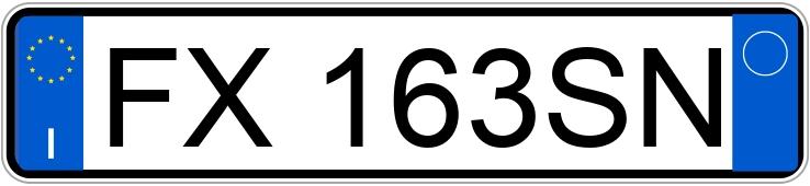 Numer rejestracyjny FX163SN posiada LAND ROVER RR Sport 2a serie