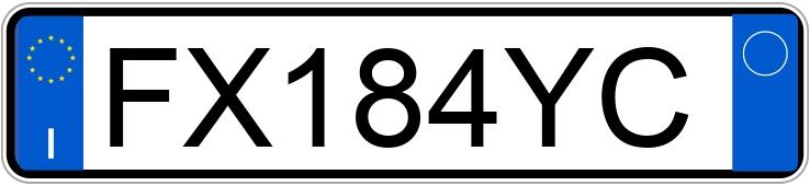 Numer rejestracyjny FX184YC posiada LAND ROVER RR Evoque 2a serie