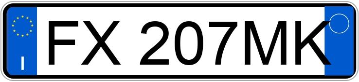 Numer rejestracyjny FX207MK posiada FIAT Panda 3a serie Numer rejestracyjny FX207MK posiada FIAT Panda 3a serie