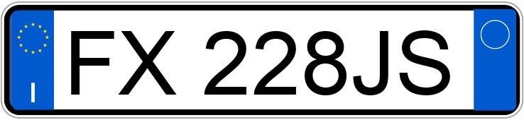 Numer rejestracyjny FX228JS posiada SUZUKI Ignis