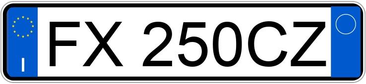 Numer rejestracyjny FX250CZ posiada TESLA Model X Numer rejestracyjny FX250CZ posiada TESLA Model X