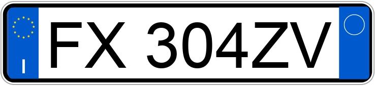 Numer rejestracyjny FX304ZV posiada HONDA HR-V 2a serie