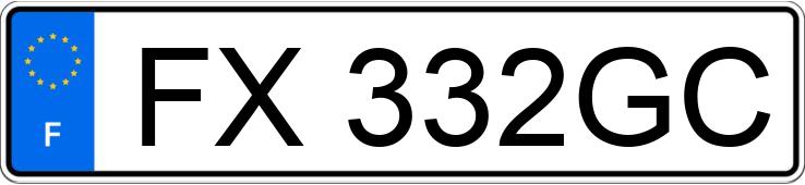 Numer rejestracyjny FX332GC posiada PEUGEOT 307