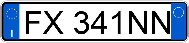 Numer rejestracyjny FX341NN posiada ABARTH 500