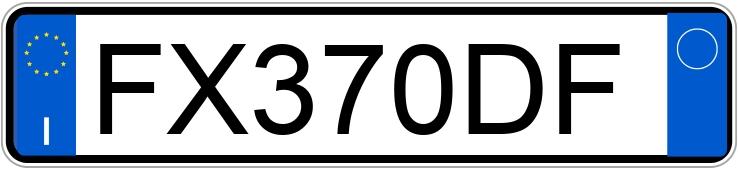 Numer rejestracyjny FX370DF posiada TESLA Model 3