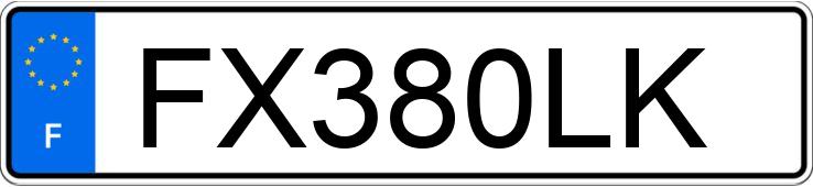 Numer rejestracyjny FX380LK posiada MERCEDES CLASSE V