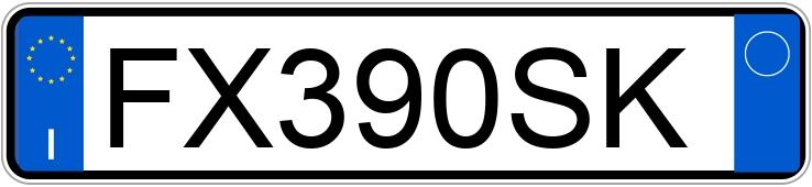 Numer rejestracyjny FX390SK posiada VOLKSWAGEN Tiguan 2a serie Numer rejestracyjny FX390SK posiada VOLKSWAGEN Tiguan 2a serie