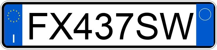 Numer rejestracyjny FX437SW posiada VOLKSWAGEN Polo 6a serie