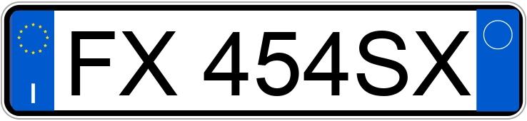 Numer rejestracyjny FX454SX posiada CITROEN C1 2a serie