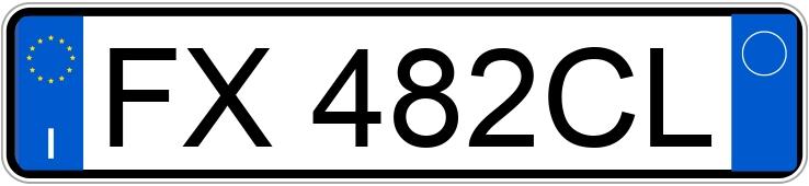Numer rejestracyjny FX482CL posiada RENAULT Clio 3a serie