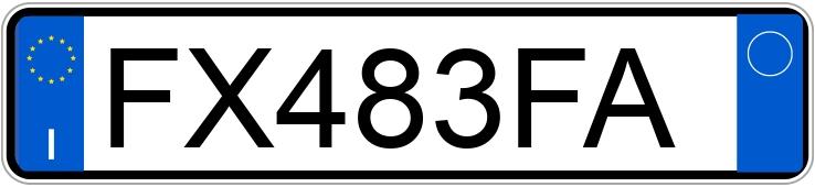 Numer rejestracyjny FX483FA posiada CITROEN C3 3a serie