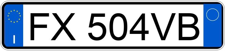 Numer rejestracyjny FX504VB posiada SSANGYONG Tivoli