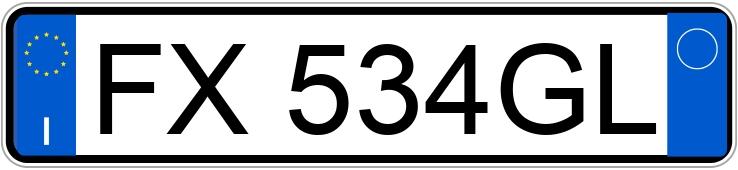 Numer rejestracyjny FX534GL posiada BMW X1