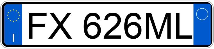 Numer rejestracyjny FX626ML posiada JAGUAR F-Type