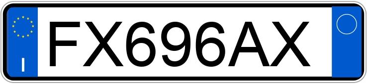 Numer rejestracyjny FX696AX posiada BMW Serie 7