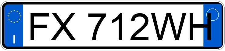 Numer rejestracyjny FX712WH posiada FORD Kuga 2a serie Numer rejestracyjny FX712WH posiada FORD Kuga 2a serie