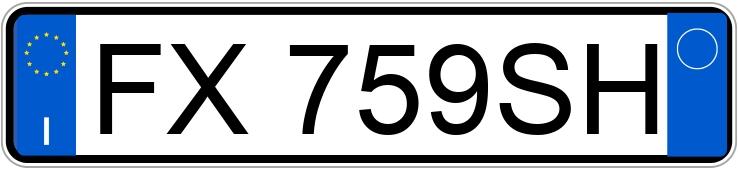 Numer rejestracyjny FX759SH posiada MERCEDES Classe A