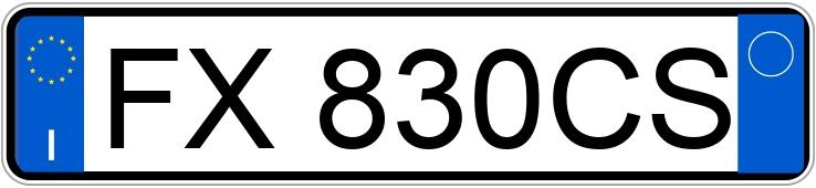 Numer rejestracyjny FX830CS posiada RENAULT Captur 1a serie