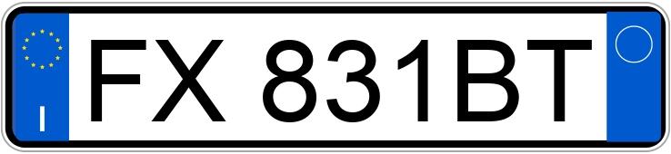 Numer rejestracyjny FX831BT posiada VOLKSWAGEN Golf 7a serie