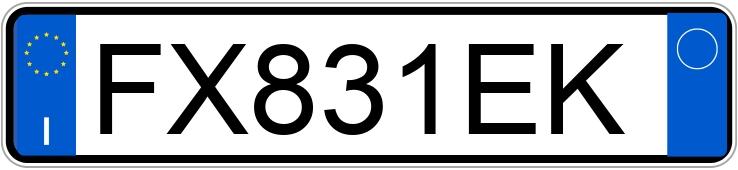 Numer rejestracyjny FX831EK posiada FIAT 500X Numer rejestracyjny FX831EK posiada FIAT 500X