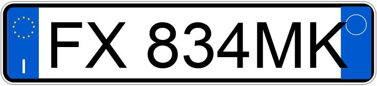 Numer rejestracyjny FX834MK posiada FORD Focus 4a serie