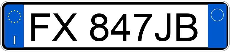 Numer rejestracyjny FX847JB posiada MERCEDES-BENZ A 180