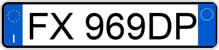 Numer rejestracyjny FX969DP posiada FIAT QUBO