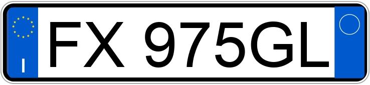 Numer rejestracyjny FX975GL posiada VOLVO V40