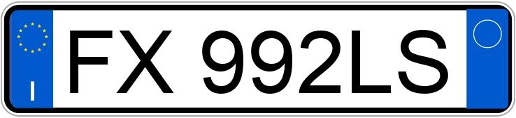 Numer rejestracyjny FX992LS posiada LAND ROVER RR Evoque 2a serie