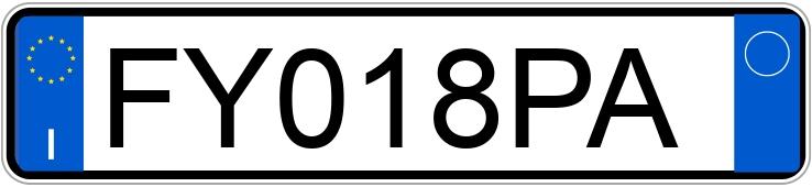 Numer rejestracyjny FY018PA posiada VOLKSWAGEN up!