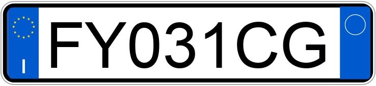 Numer rejestracyjny FY031CG posiada CITROEN C3 3a serie