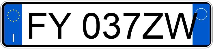 Numer rejestracyjny FY037ZW posiada NISSAN Qashqai 2a serie Numer rejestracyjny FY037ZW posiada NISSAN Qashqai 2a serie